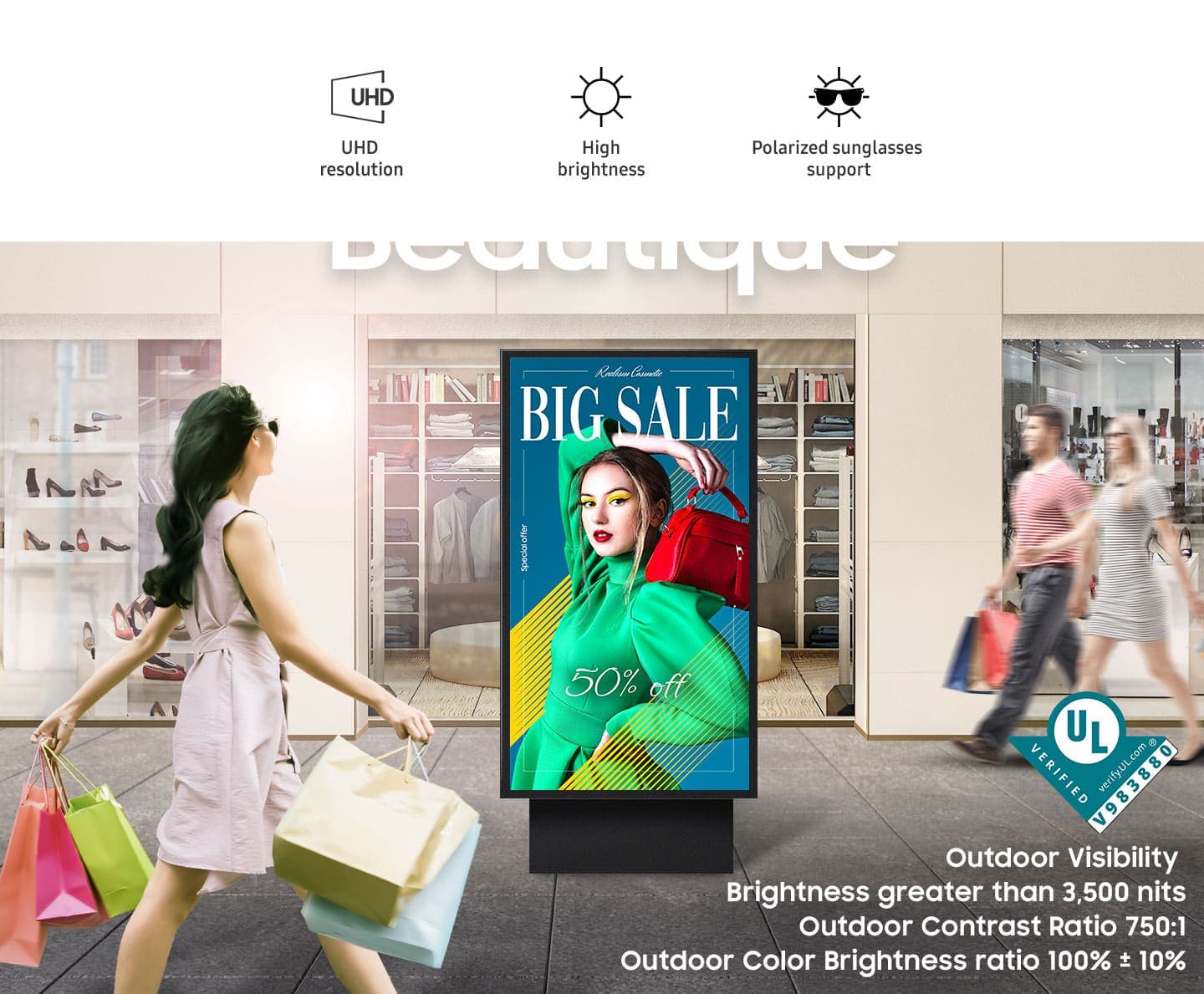 Samsung Outdoor Signage (OH Series) — OHA/OHDX/OHB Digital Signage