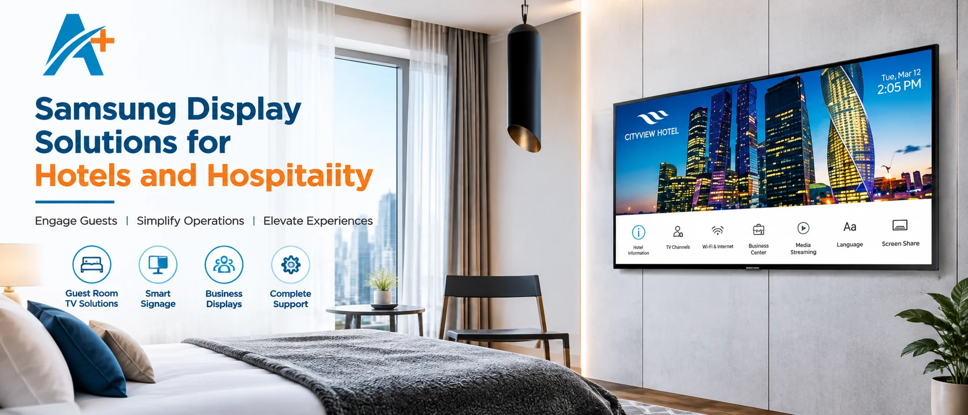 Samsung Display Solutions for Hotels and Hospitality